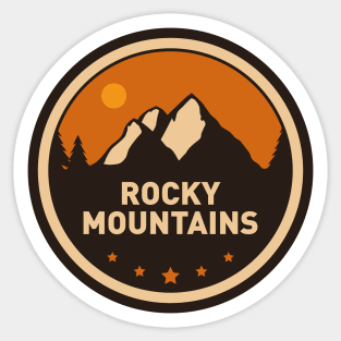 Rocky Mountains Badge Sticker